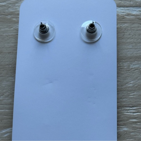 Blue Gem Stone Statement Earrings - Picture 5 of 6